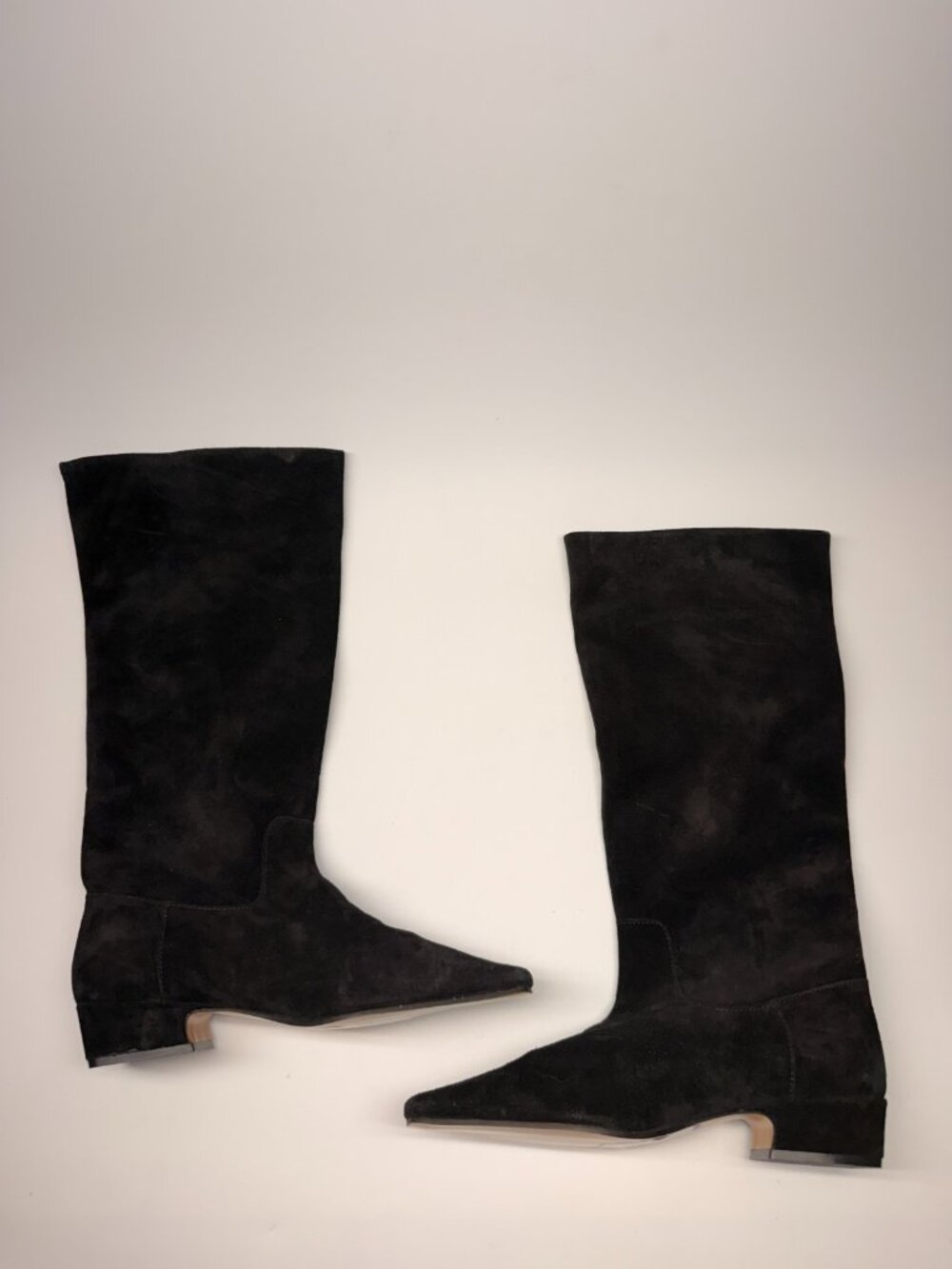 Steve Madden Womens Dantelle Black Suede Pull On Boot Sz 8m - Picture 2 of 5